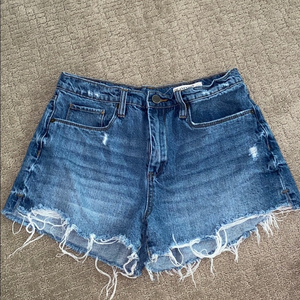 BlankNYC Denim Pin-Up High Rise Shorts